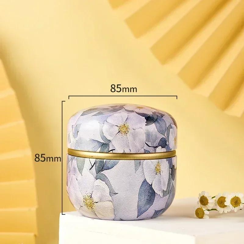 Teedose Teedose Behälter Kerzendosen Kaffee Süßigkeiten Snacks Kleine Dose Mini Tragbare Aufbewahrungsboxen Versiegelte Gläser Verpackung Teegeschirr