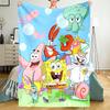SpongeBob SquarePants Theme Printed Blanket - Perfect for Couch, Bed, Travel & Outdoor Use | Machine Washable, Cozy & Durable.