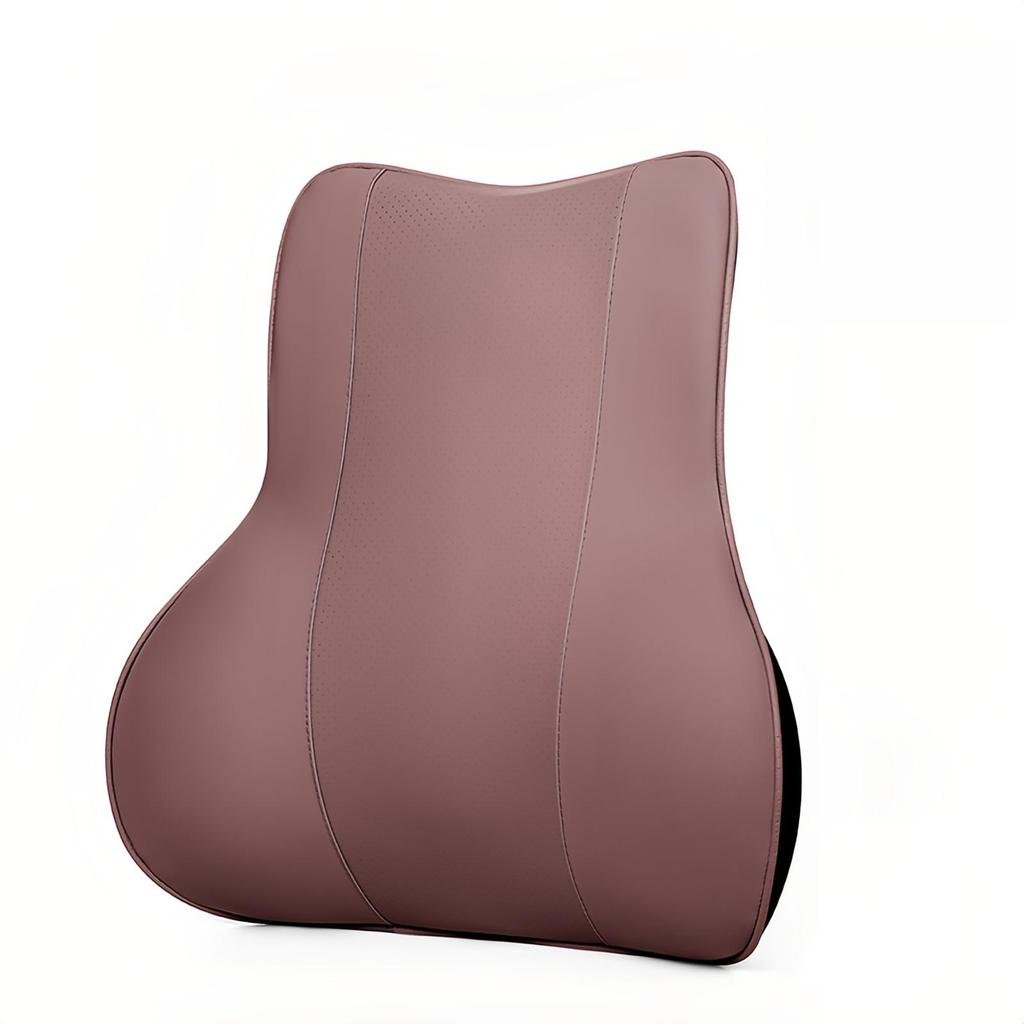 Leather Car Headrest Neck Protector Pillow Bolster Car Pillow Car Pillow Car Interior Supplies Memory Foam Lumbar Pillow