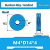 Aluminum Alloy Hand-Tightened Knurled Nut Adjustment Lock Gauge M3-M8