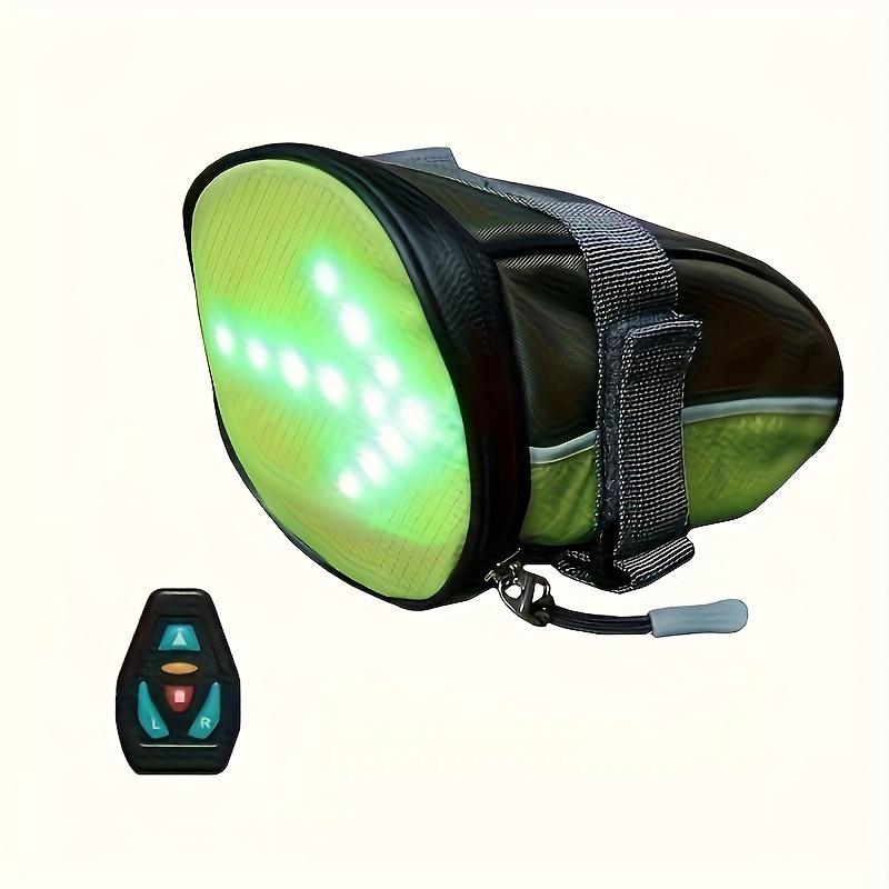 

Bike Wireless Remote Turn Signal Tail Bag Brake Sync LED USB Charge Mountain Road Bike зелёный