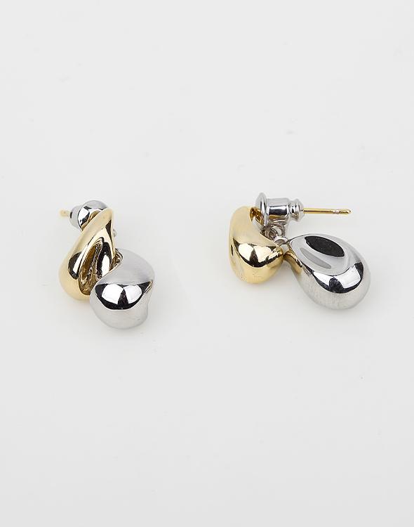 Attica Raw Layered Drop Earrings / Ebc052
