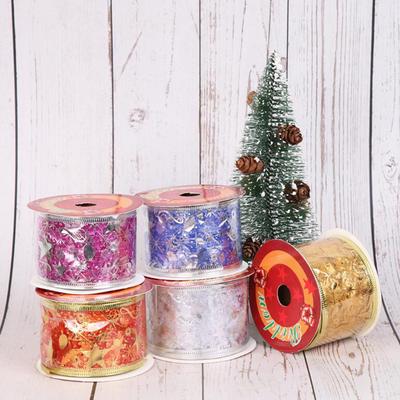 Organza Christmas Ribbons Handmade Diy Gift Wrapping Decor Ornament BS