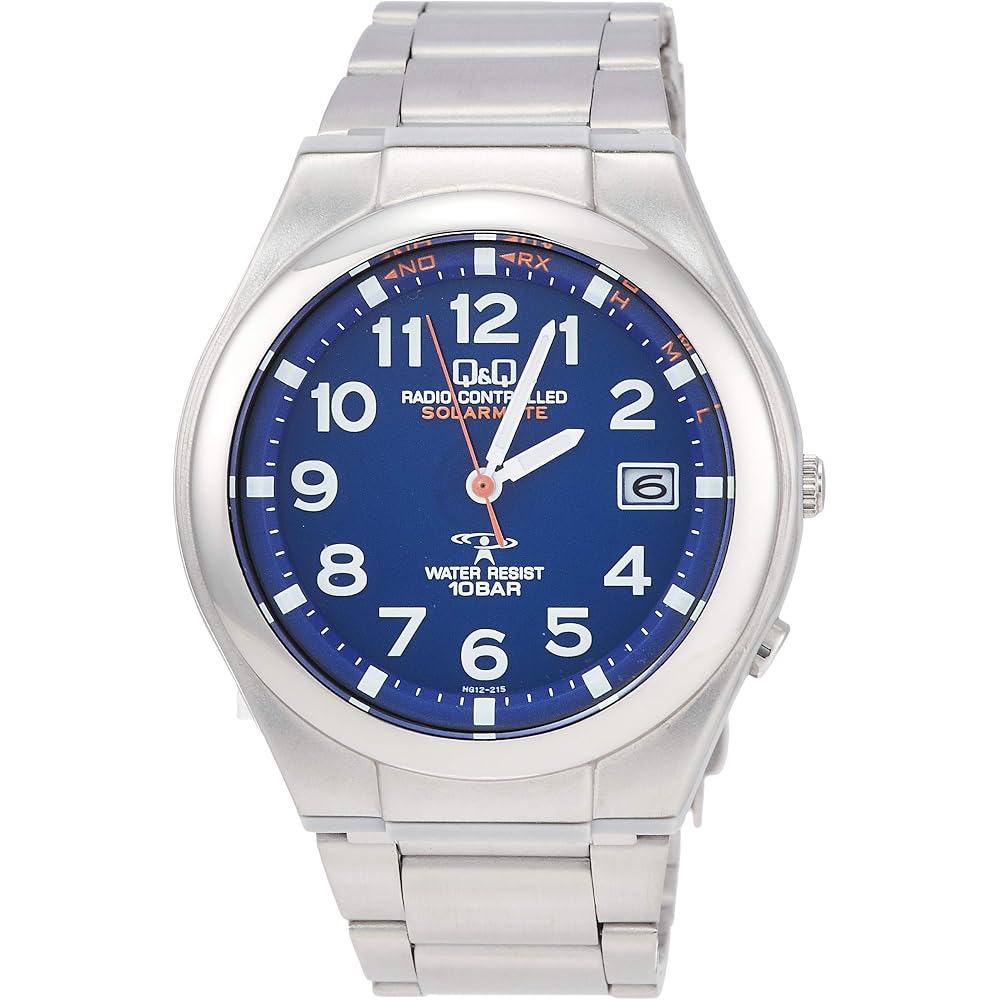 [Citizen Q & Q] Watch Q & Q Radio Wave Solar HG12-215, Men s, Silver