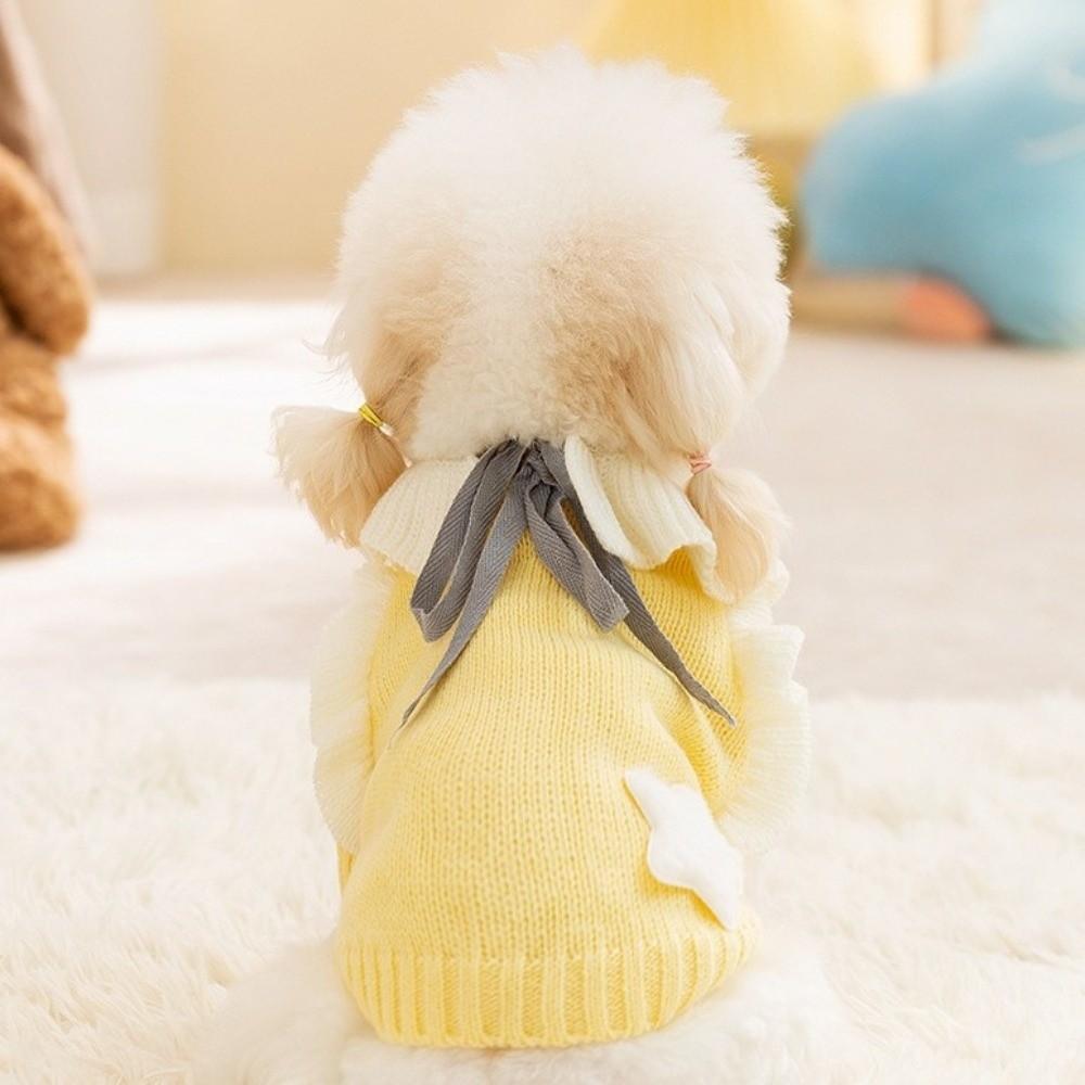 Soft Puppy Pullover Warm Dog Lapel Dress Pet Supplies Two Legs Dog Clothes  Spring Autumn