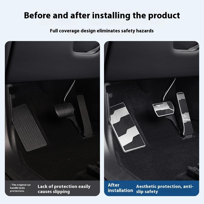 Fit For Li L6 L7 L8 L9 LIXIANG Car Accelerator Brake Pedal Metal Anti-Slip Foot Pedal Auto Interior Modification