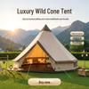 Mongolian Yurt: Thickened 5-6 Person Outdoor Folding Camping Tent