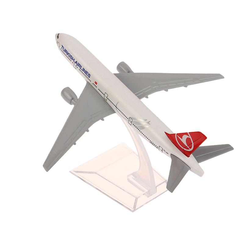 16 cm Turkish Airlines Boeing 777 Legierungs-Flugzeugmodell Maßstab 1:400 Metall Flugzeug Replika Diecast Flugzeug Luftfahrt Sammlerstücke