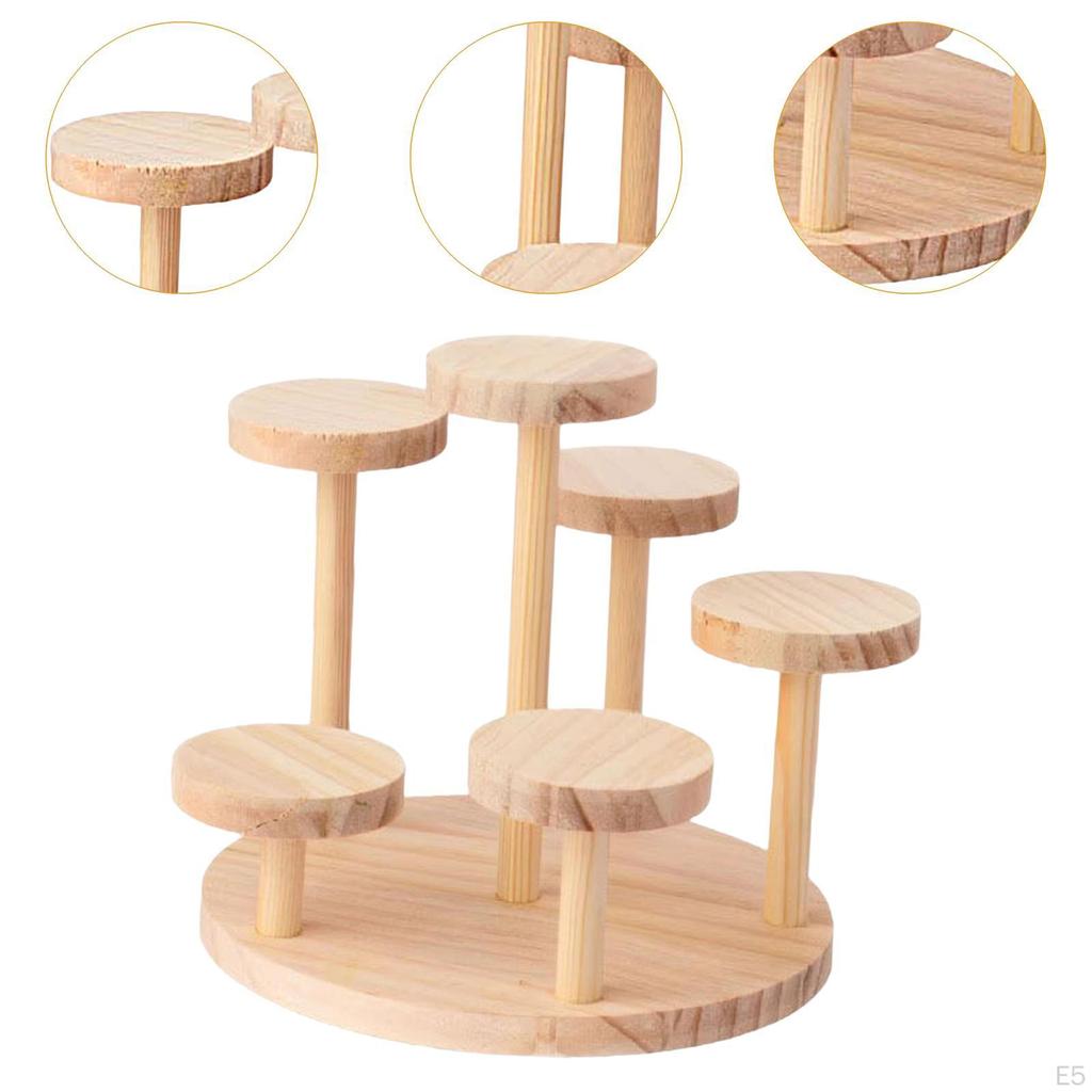 Eleganter Aufbewahrungsständer aus Holz für Uhren und Schmuck