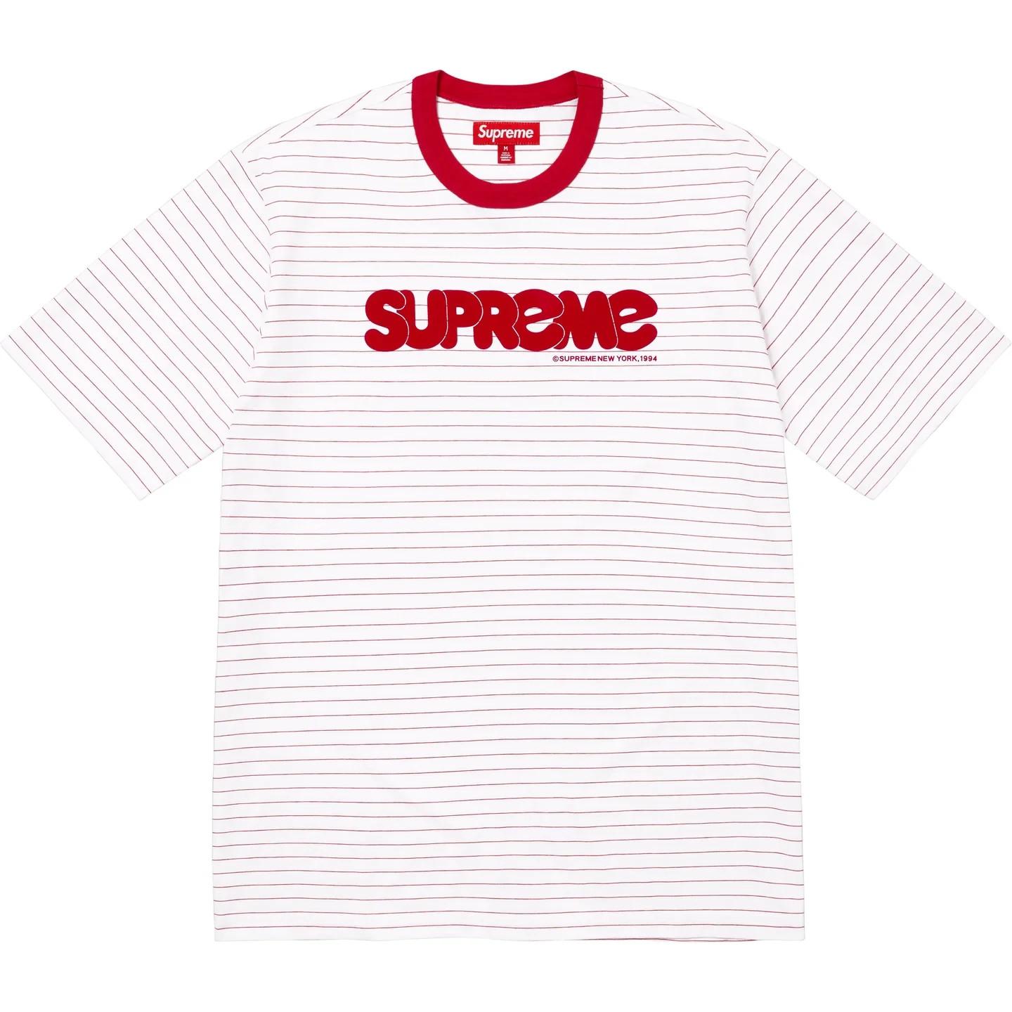 Верх Supreme с коротким рукавом Bubble Белый XL
