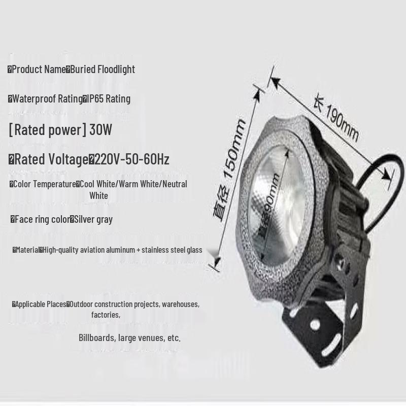 NuFeng LED Outdoor Garden Spotlight
