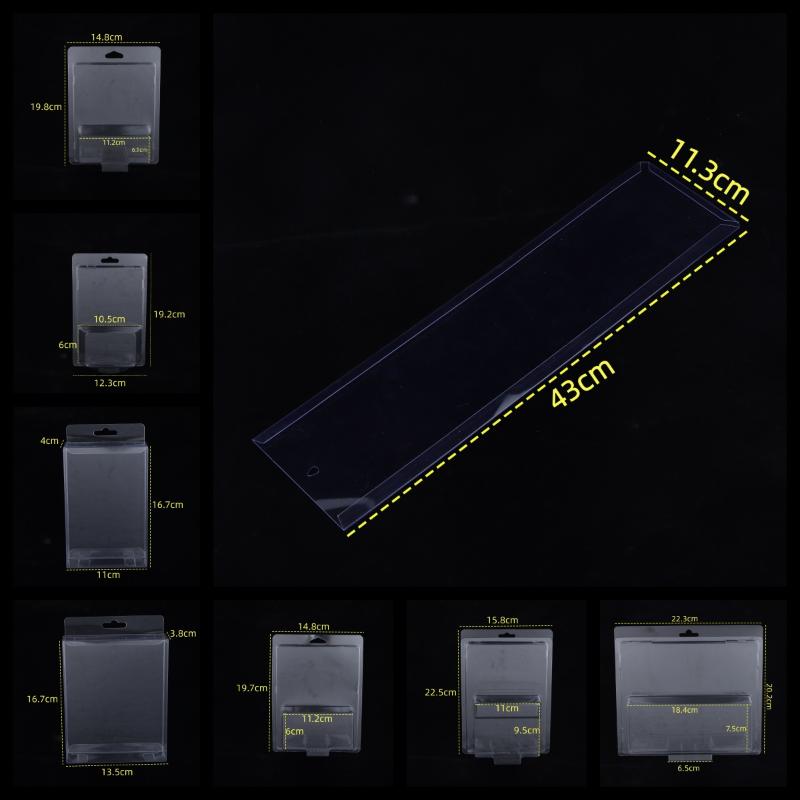 1/5Pcs Sliding Card Plastic Blister Packaging With Card Insert Wind Fire Wheel Folding Vacuum Molding Pvc Toy Car Packaging Box