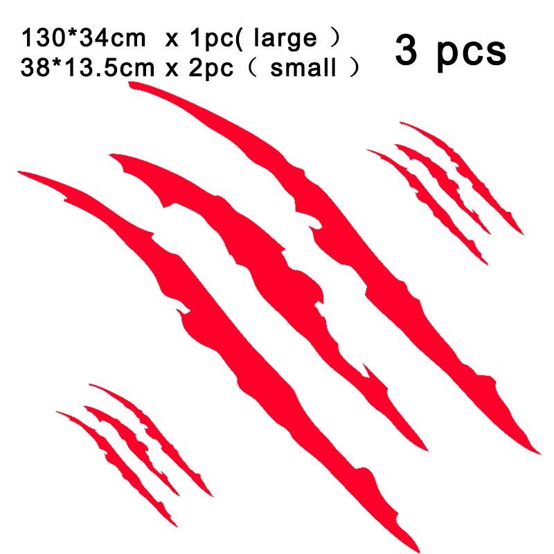 Lustiger Autoaufkleber Reflektierend Monsterkralle Kratzstreifen Markierungen Kratzer Vinyl Aufkleber Auto Scheinwerfer Karosserie Dekor Aufkleber