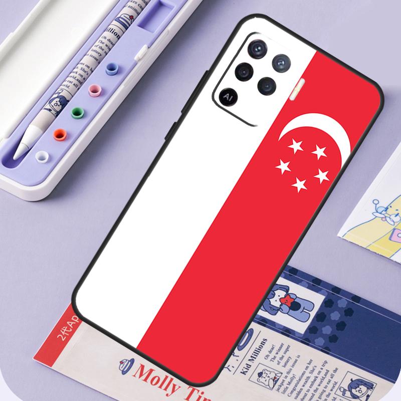 

Singapore Flag For Oppo A17 A18 A94 A74 A54 A15 A38 A58 A78 A98 A40 A60 A80 A16 A76 A96 A57 A77 A5 Pro Case OPPO A60 5G