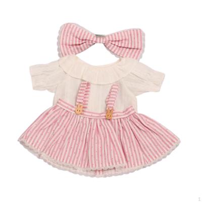 14.96'' Stuffed Doll Dress and Shirt Clothes Fashion DIY Educational with Bow Up for