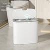 Smart Bathroom Sensor Trash Can - Quiet Flip-Top with Gentle Open/Close