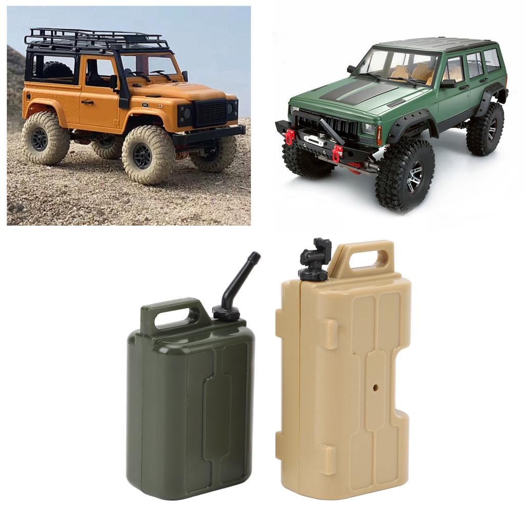1Celsius10 Scale Simulation Gas Fuel   Can Set Plastic   Fuel   and   Gas Can for SCX10 1Celsius10 RC Crawlers