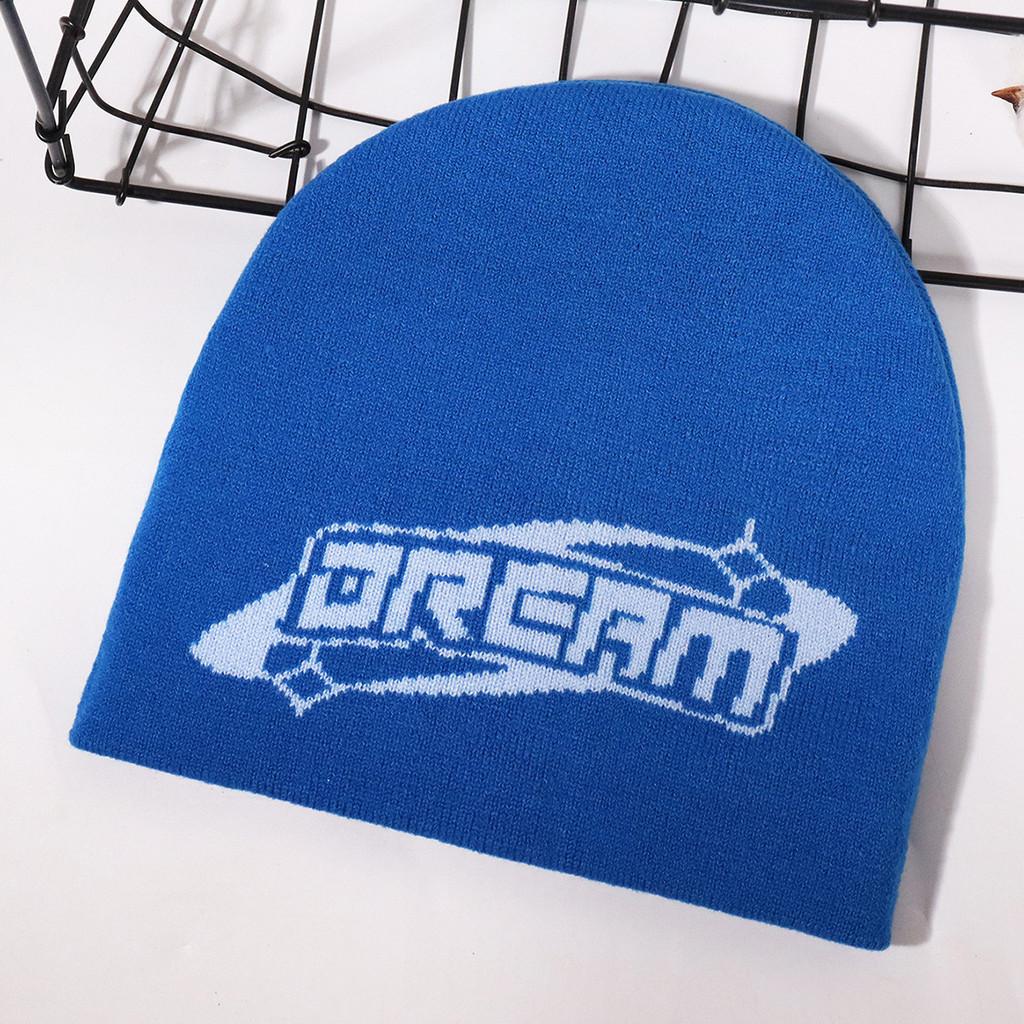 

Knitted Letter Orerm Hat With Alphabet Letters For Fall Fashion And Warmth Cap синий