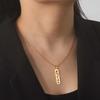 Dawapara Eye of Horus Ankh Cross Necklace Egyptian Cartouche Hieroglyph Pendant Stainless Steel Ancient Spiritual Jewelry