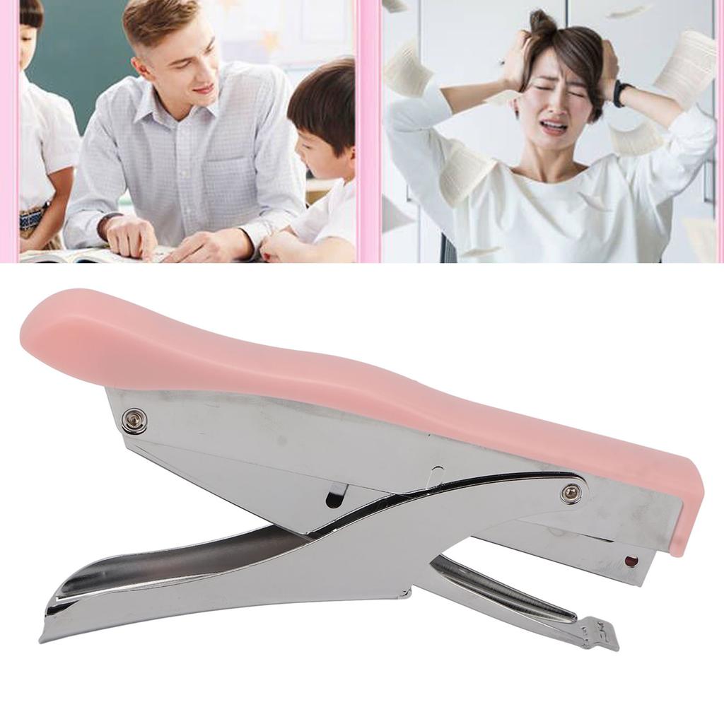 Hand Held Stapler Ergonomic Frosted Surfaces Portable Plier Stapler Home School   Binding Documents