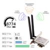 M.2 2230 WiFi Card PCIE Converter Adapter - Compatible with AX200/AX210/MT7922, for PC/Desktop Wireless Card Conversion