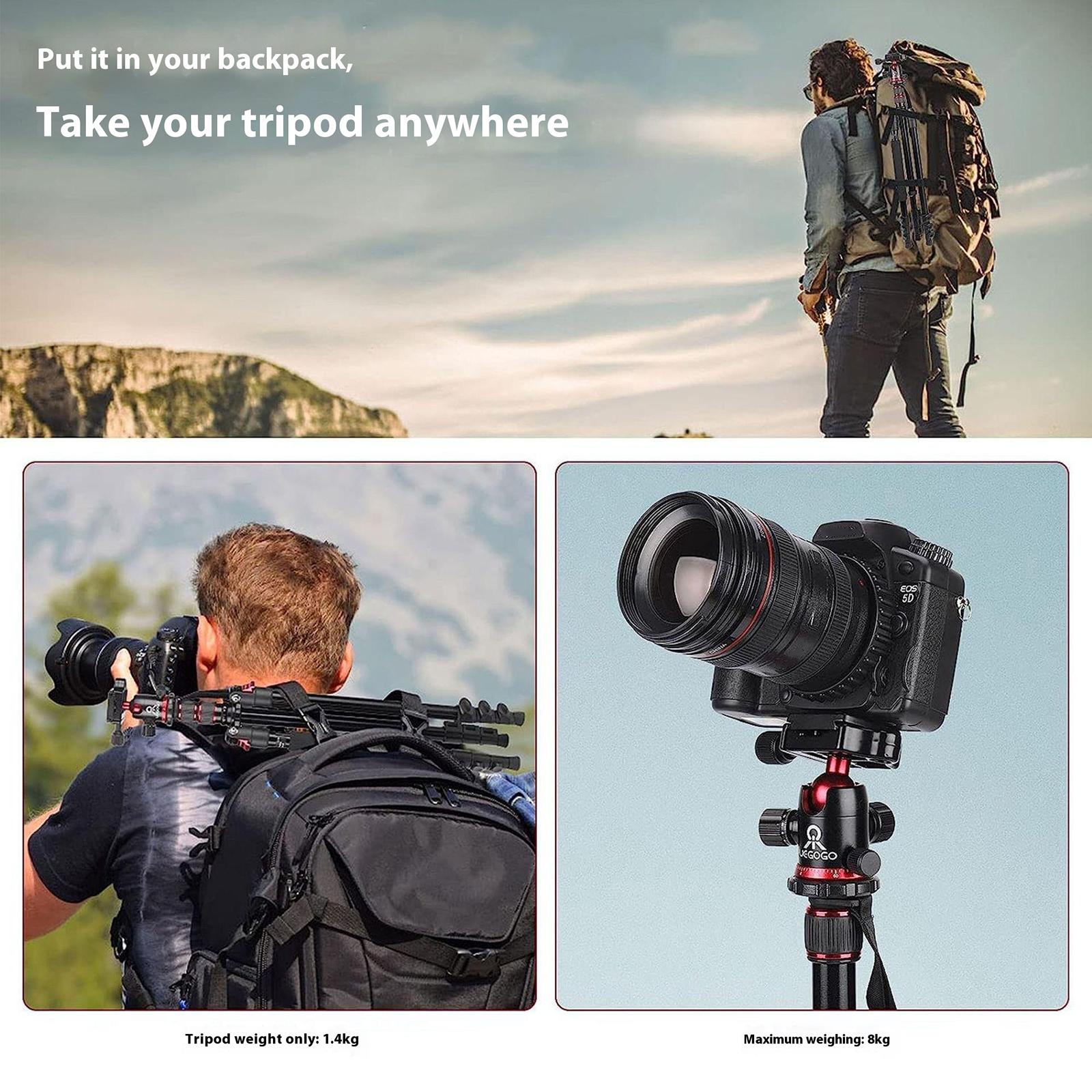 

UEGOGO C11 Camera Tripod Photography Video Stand Smartphone Live Streaming Support Bracket Black+Gold