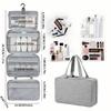 Four-fold Multi-compartment Hanging Storage Bag, Large Capacity for Organizing Cosmetics, Skincare Products, and Makeup Tools