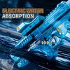 Simulated Firing with Recoil Electric Water Gun Toys Full Automatic Sensor Lights Water Pistol Summer Outdoor Games for Children