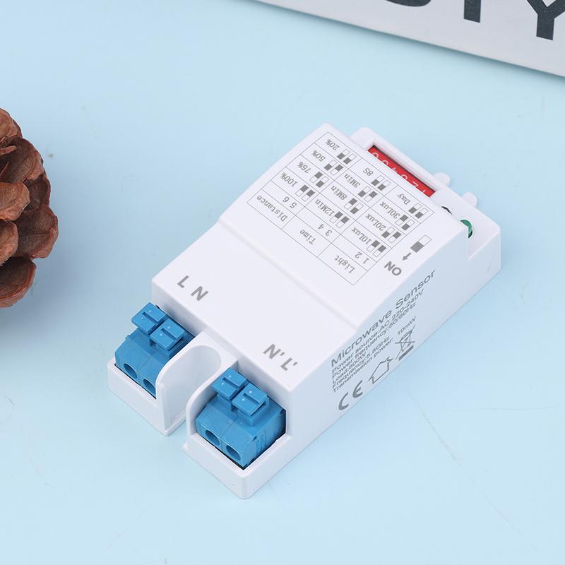 1/2 Buc 5.8Ghz Senzor Radar cu Microunde Comutator Senzor de Lumină LED Modul Comutator Multi-Reglabil Detector de Mișcare Corporală