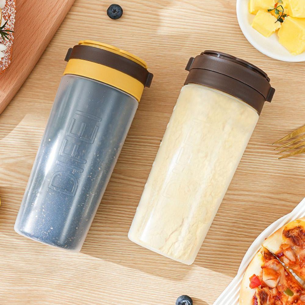 Rotatable Lid Barbecue Condiment Bottle Dustproof Scaled Seasoning Bottle Removable Plastic Kitchen Condiment Container