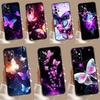Black Beautiful Butterfly Case For Samsung Galaxy A34 A54 A14 A15 A25 A35 A55 A53 A33 A13 A52 A32 A12 A51 A71 Cover