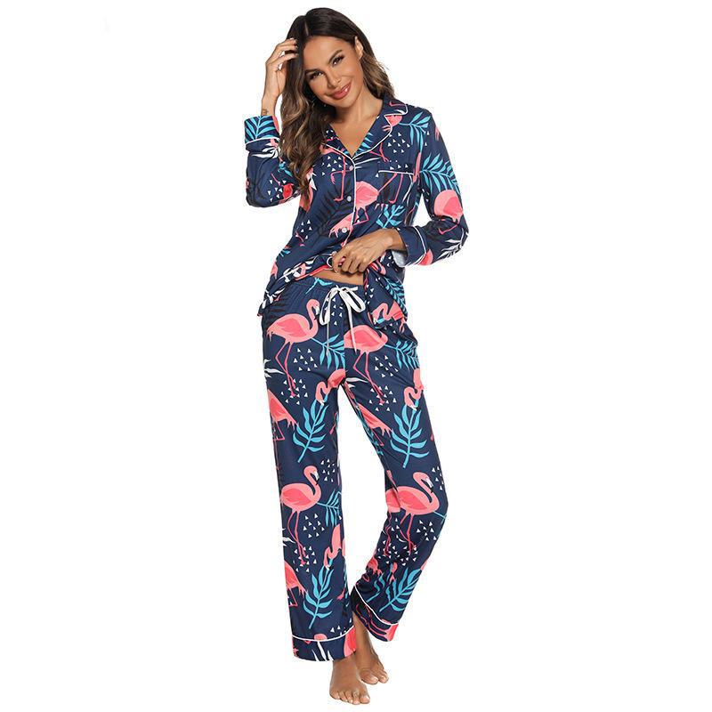 2025 Damen-Pyjama-Set aus Modal mit langen Ärmeln – Frühlings-, Herbst- und Winterkollektion
