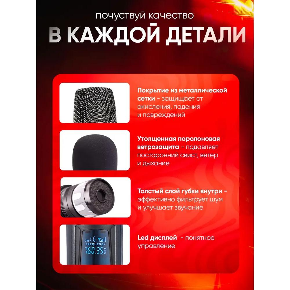 Wireless Microphone for Live Vocals, Gray