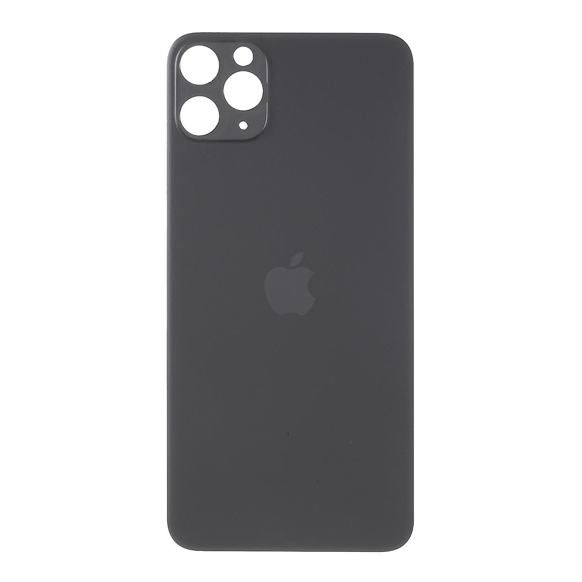 

[without Logo] Back Battery Housing Cover with Precise Camera Lens Cut-Out Holes for iPhone 11 Pro 5.8-inch Grey