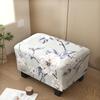 17 Styles Stretch Footstool Cover Ottoman Slipcover Pouffe Dustproof Rectangle Slipcover Print Fabric Furniture Protective Cover