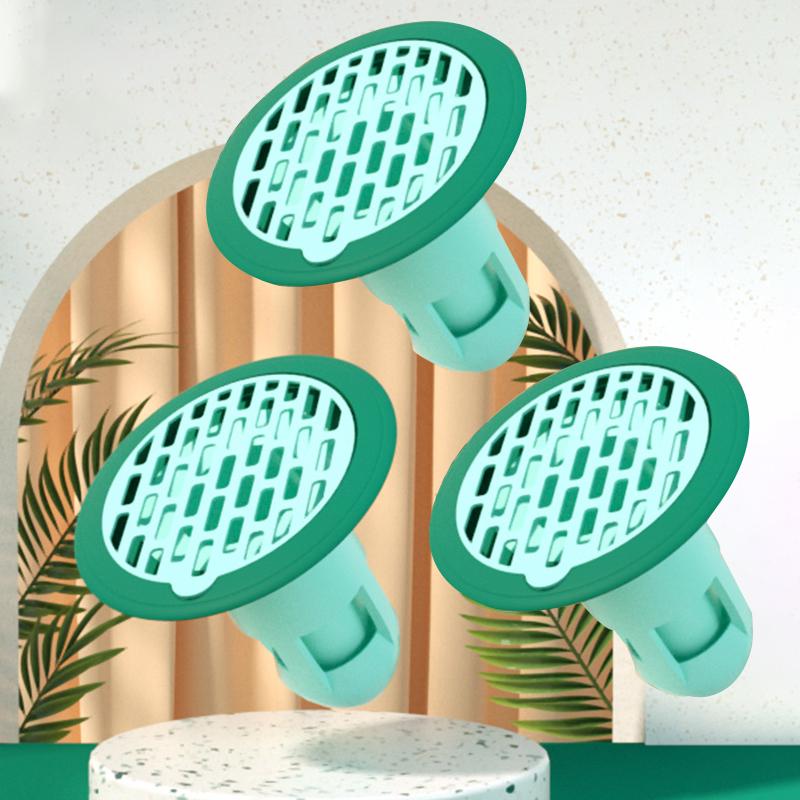 4PCS Shower Drain Stopper Kitchen Sink Drain Strainer Filter Hair Trap Plug Bathroom Floor Drain Deodorant Core