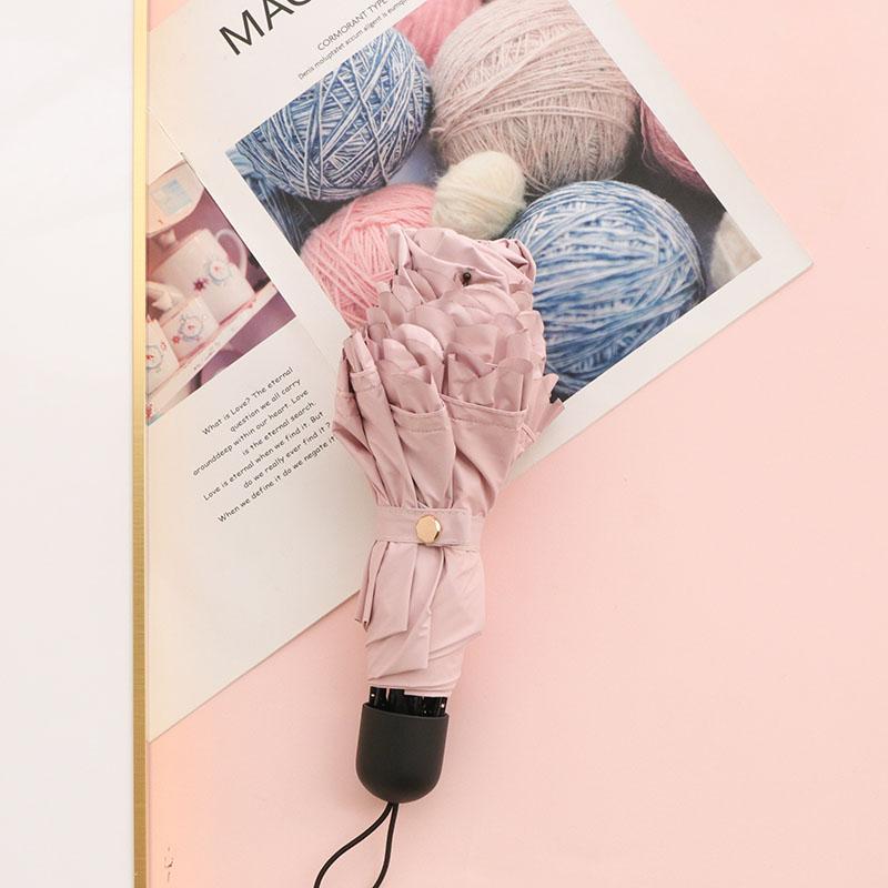 Portable  Fre Sle Five Umbrella Lace   Sunscreen Umbrella for Sunny And Rainy Days UV Protection Sunade