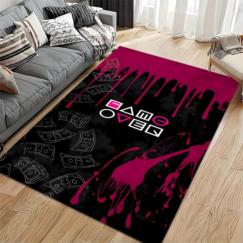 "Game Over Graffiti Carpet" suitable as a non-slip mat for the living room or bedroom sofa