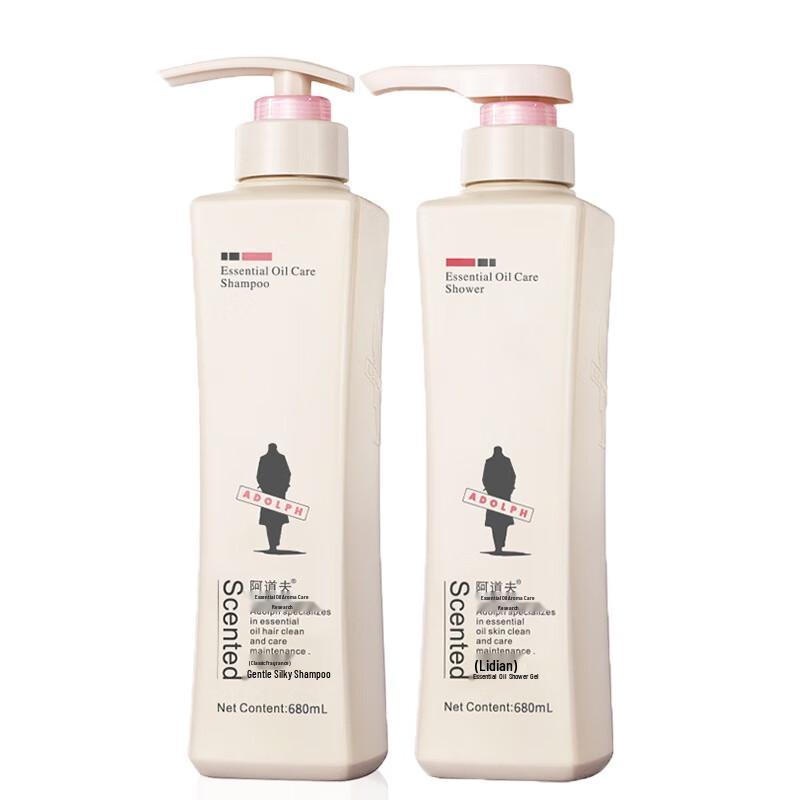 Adolph Essential Oil Shampoo & Shower Gel Set