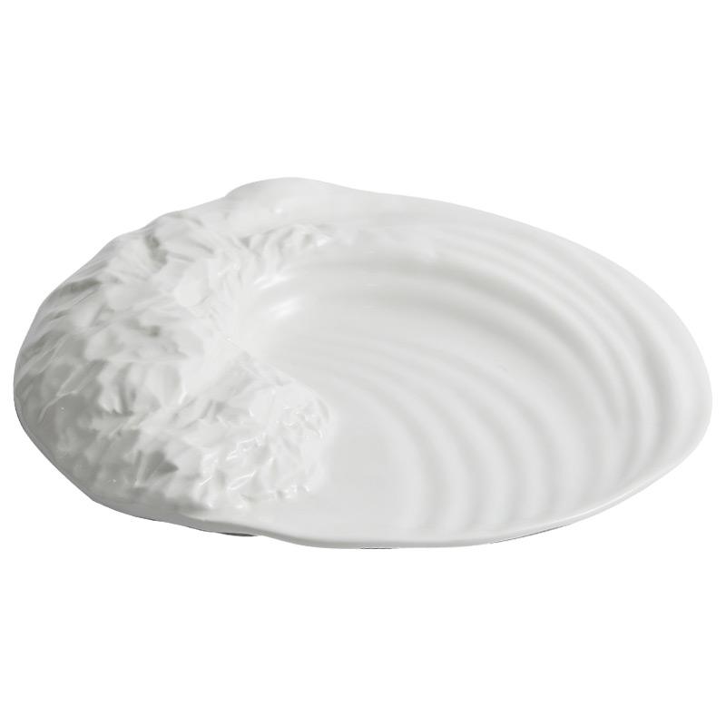 Kreative spitze platte geformt keramik westlichen lebensmittel platte home küche dekoration geschirr hotel restaurant dessert steak platte