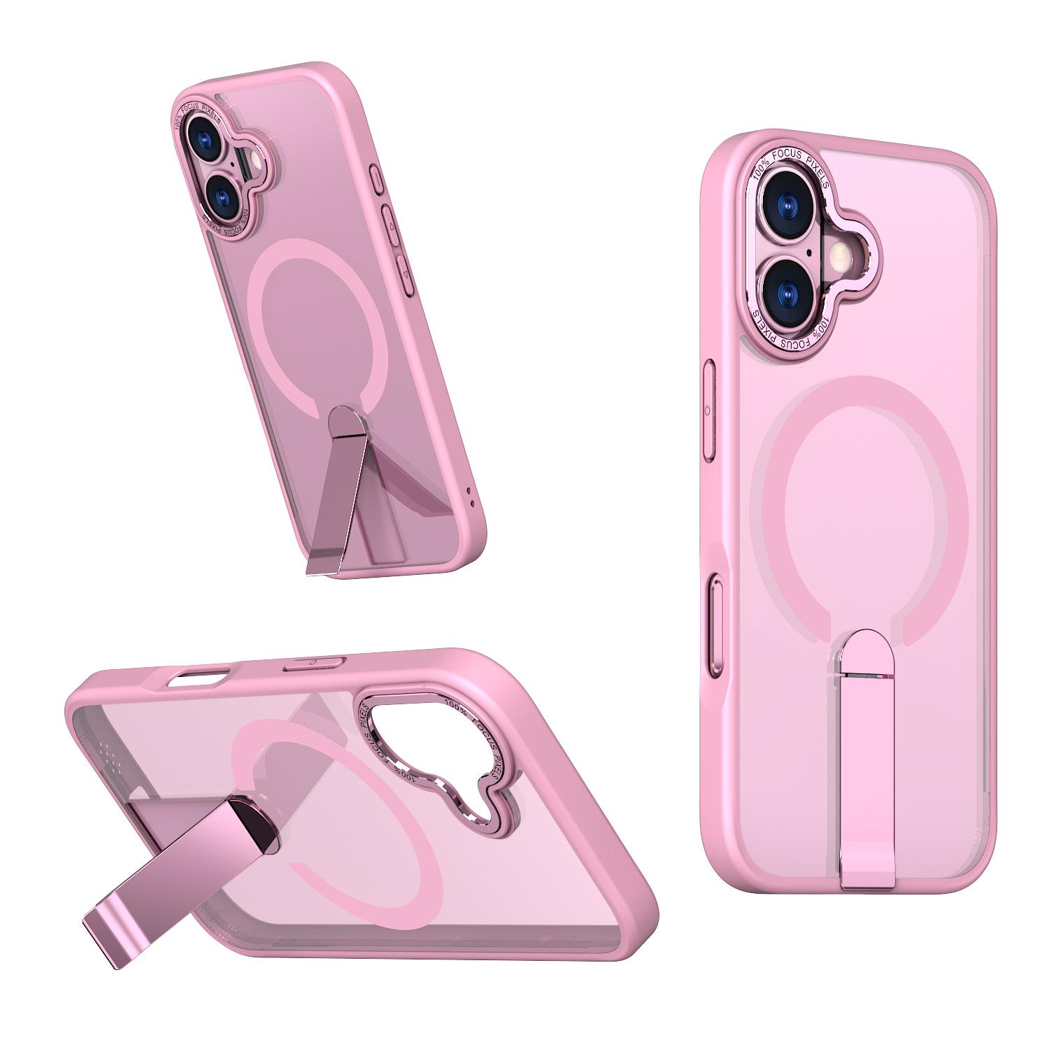 

iPhone 17 Skin-Feel Case with MagSafe Magnetic Ring & Vertical Stand for Apple 16 Pro iPhone 16 Pro Max