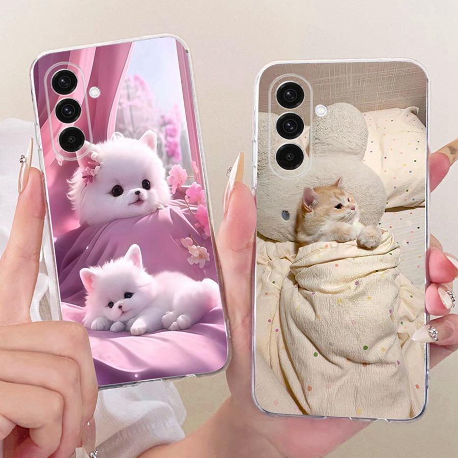 For Samsung A23 A36 A56 5G Case Soft Silicone Protective Bow Flower Phone Case For Samsung A26 A 36 A 56 5G Cover Coque