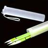 2pcs Transparent ABS Telescopic Pen Holder, Art Painting Brush Pencil Holder, Suitable for Outdoor Sketching Brush Storage