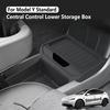 For Tesla Model Y Standard 2025-2026 Central Control Storage Box TPE Under Console Armrest Organizer Tray Interior Accessories