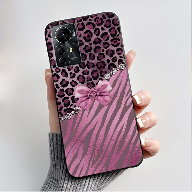 Für ZTE Blade A72S A7050 Hülle Für ZTE Blade V41 Smart Cover Luxus Mode Schmetterling Blume Silikon Weich Schwarz TPU Stoßfänger Schale