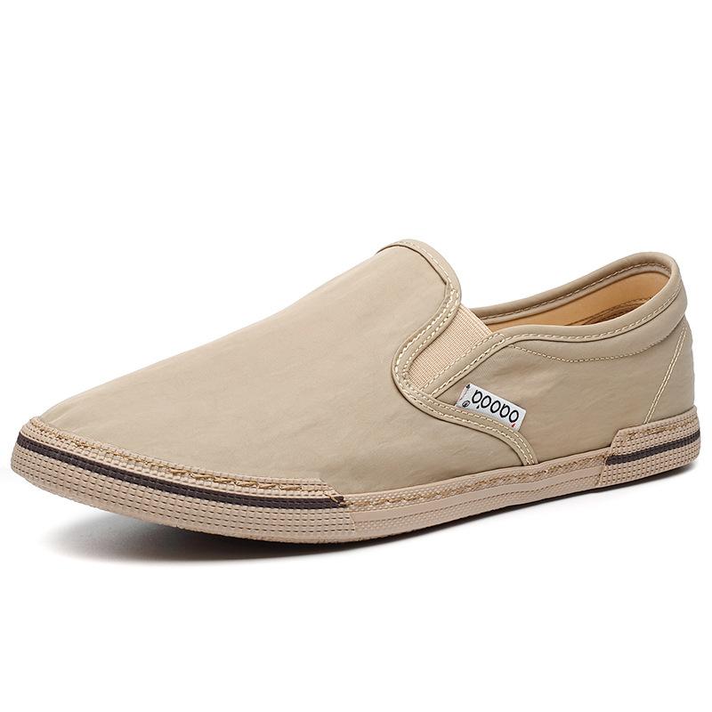 Новые парусиновые туфли повседневные мужские модные низкие туфли без застежек теннисные — фото 5