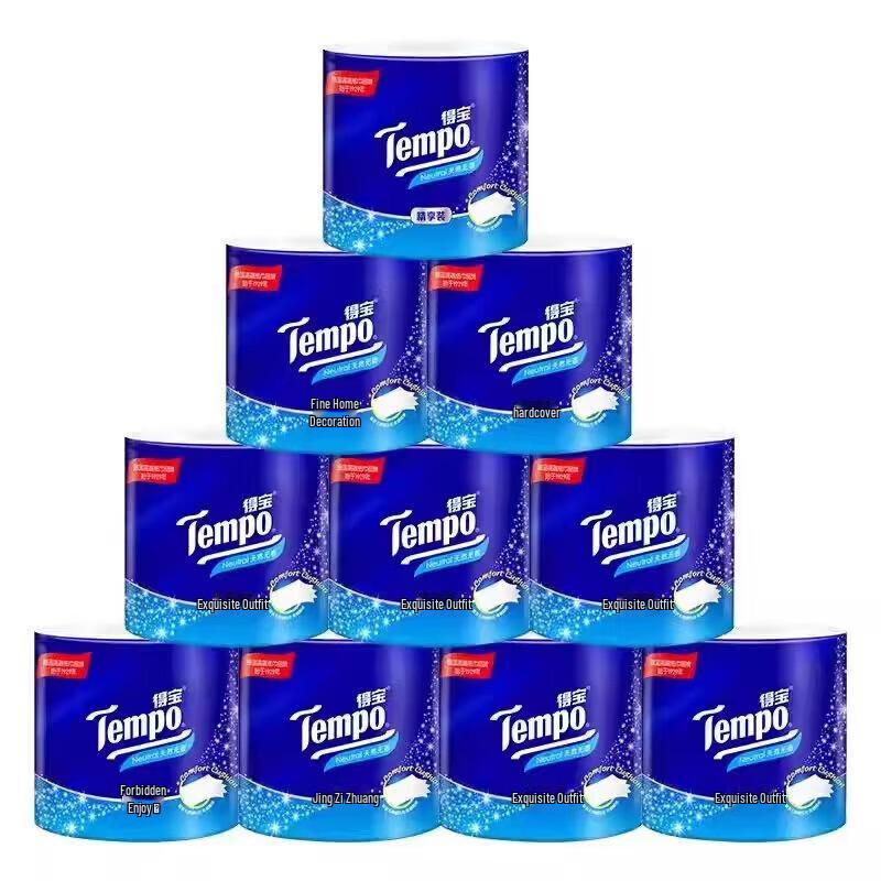 Tempo Swan Lake 4-Ply Toilet Paper Rolls