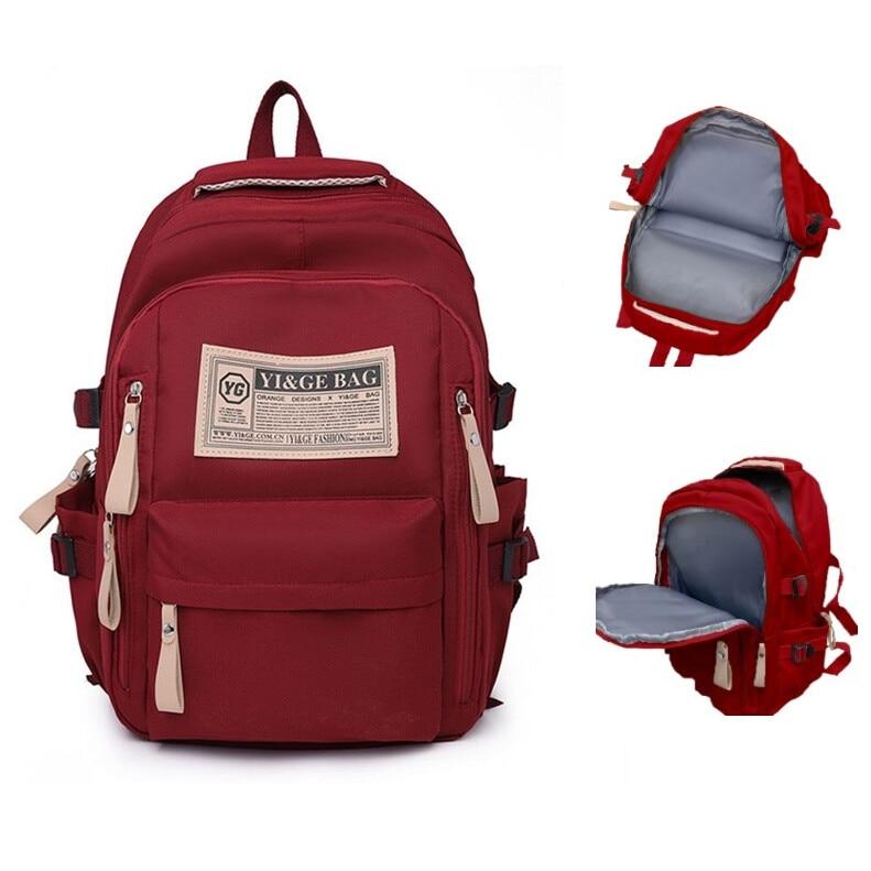 Schulrucksack für Kinder & Teenager, 22L Große Kapazität, Mehrere Taschen, Reflektierende Sicherheit, Große Reißverschlüsse, Kirschrot