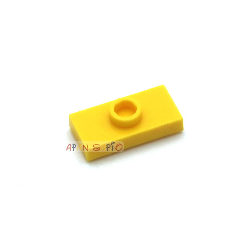 100/500pcs DIY Building Blocks 1x2 Convex Seat Bricks Educational Plastic Toys for Children Compatible With 3794 Kids Gifts