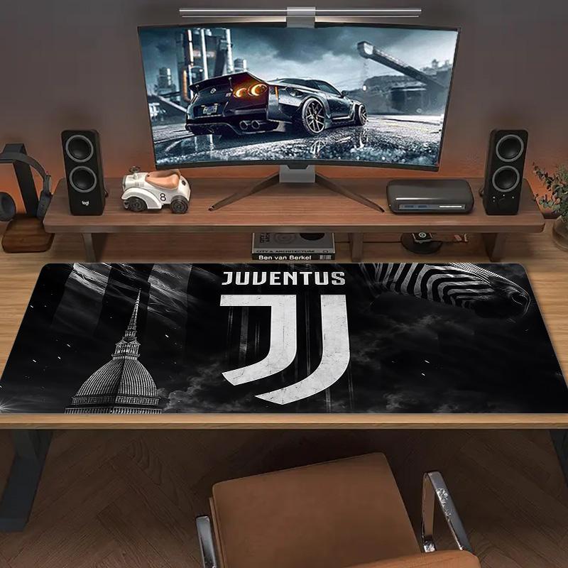 Juventus Football Club Print Cushion Non-slip Laptop Tablet Big Mousepad XXL Mat Mini PC Playmat With Lock edge